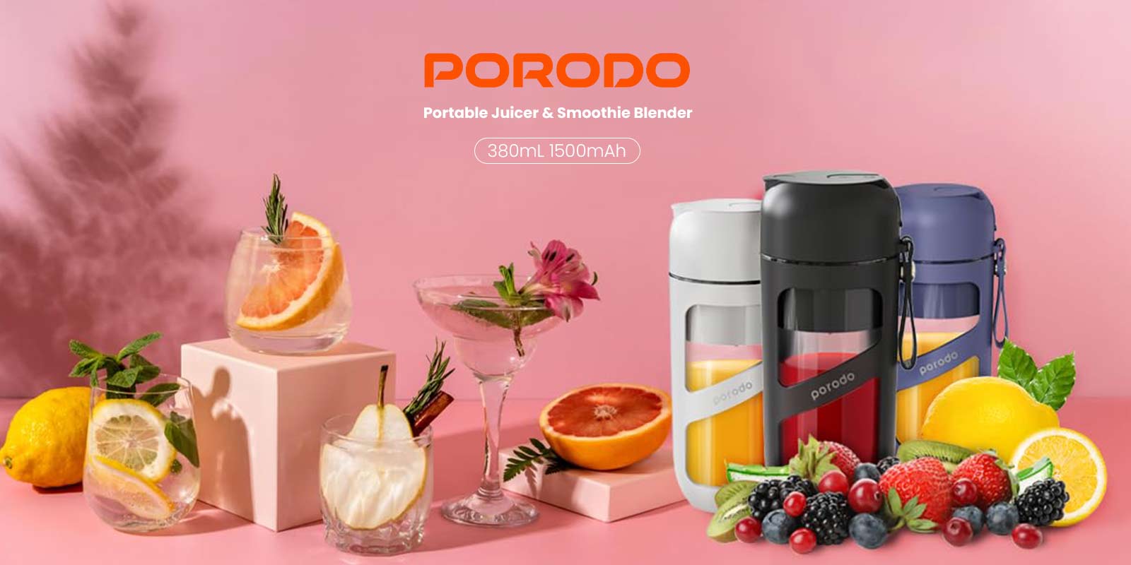 ماگ و مخلوط کن قابل حمل پرودو مدل PRODO PD-P55JV 380ml