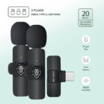 میکروفون بی سیم گرین لاین مدل ۳IN1 WIRELESS MICHROPHONE GREEN LION 3
