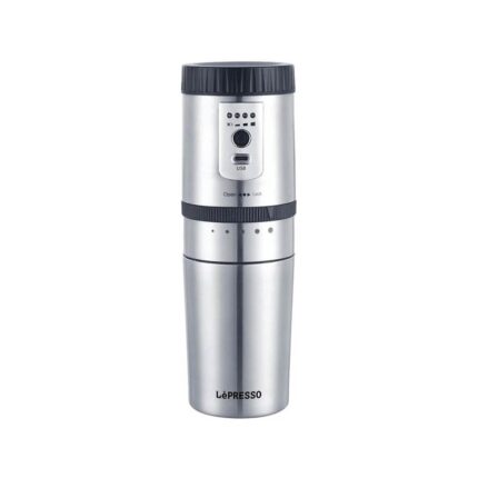 قهوه ساز و آسیاب و ماگ پرتابل لپرسو lepresso portable mug , grinder and coffee maker 250ml