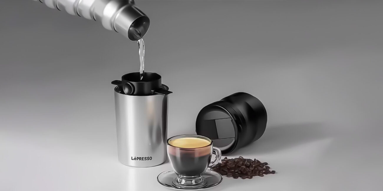 ماگ و قهوه ساز و آسیاب قهوه لپرسو (LePresso Portable Mug Burr Grinder Coffee Maker 400ml)