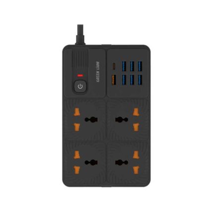 چند راهی هوشمند و شارژر گرین لاین Green Lion UK Power Socket 7 USB-A Port & 1 PD Port