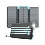 پاوربانک خورشیدی پاورولوژی ظرفیت 16000mAh نسخه مولتی کابل