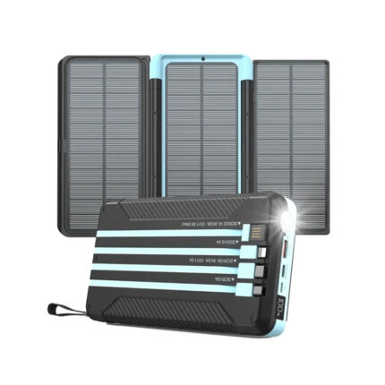 پاوربانک خورشیدی پاورولوژی ظرفیت 16000mAh نسخه مولتی کابل