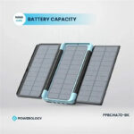 پاوربانک خورشیدی پاورولوژی ظرفیت 16000mAh نسخه مولتی کابل1