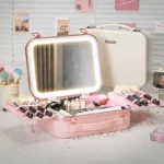 کیف لوازم آرایش با آینه چراغ دار گرین لاین Green Lion Fest Makeup Bag5