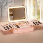 کیف لوازم آرایش با آینه چراغ دار گرین لاین Green Lion Fest Makeup Bag2