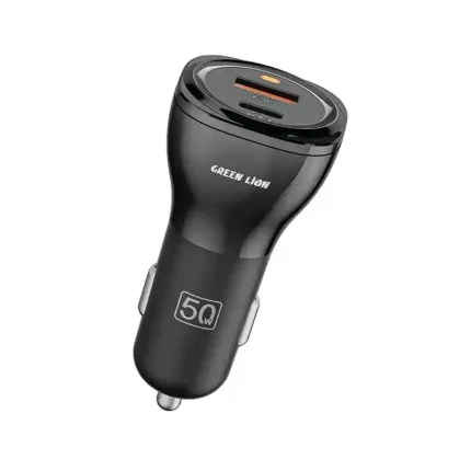 شارژر فندکی گرین لاین dual port 50W